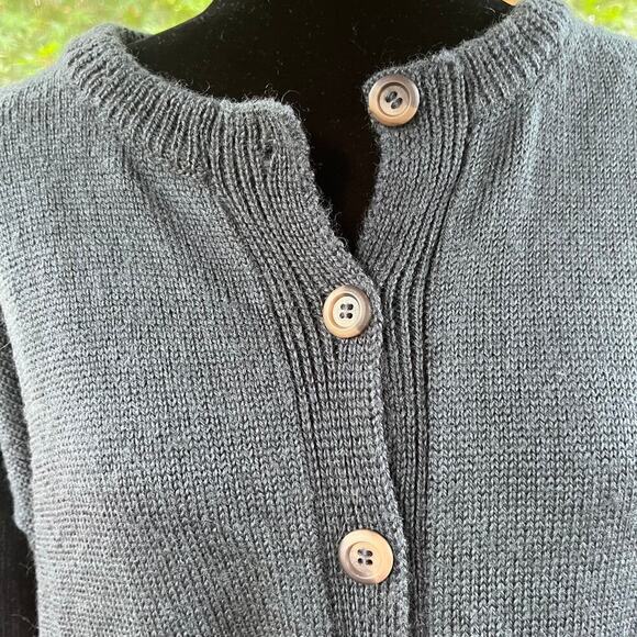 Rapaki Mahana Vintage Grey Wool Cardigan Sweater Hand Knitted Size M-L - Picture 7 of 10